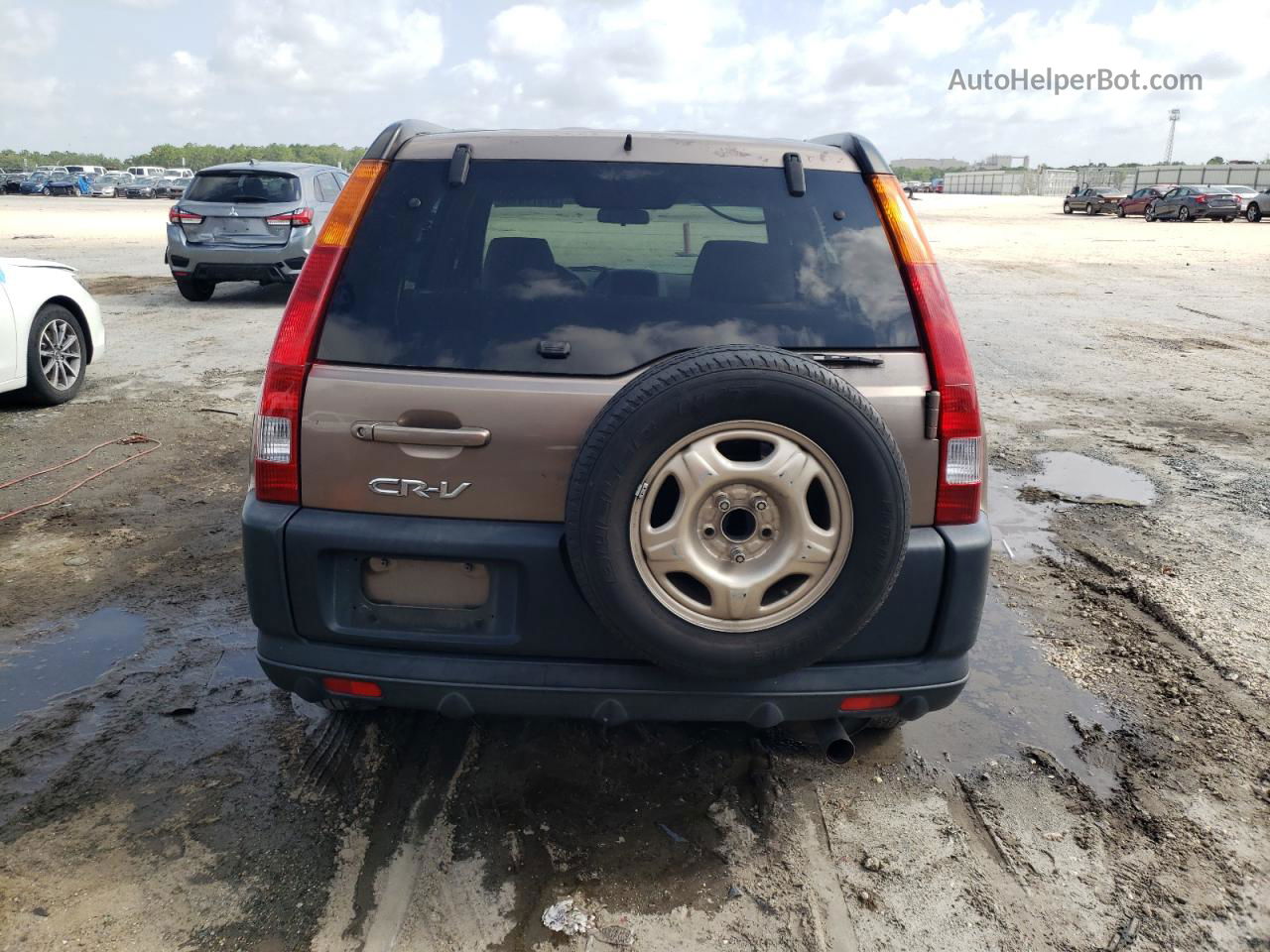 2004 Honda Cr-v Lx Tan vin: JHLRD68504C001106