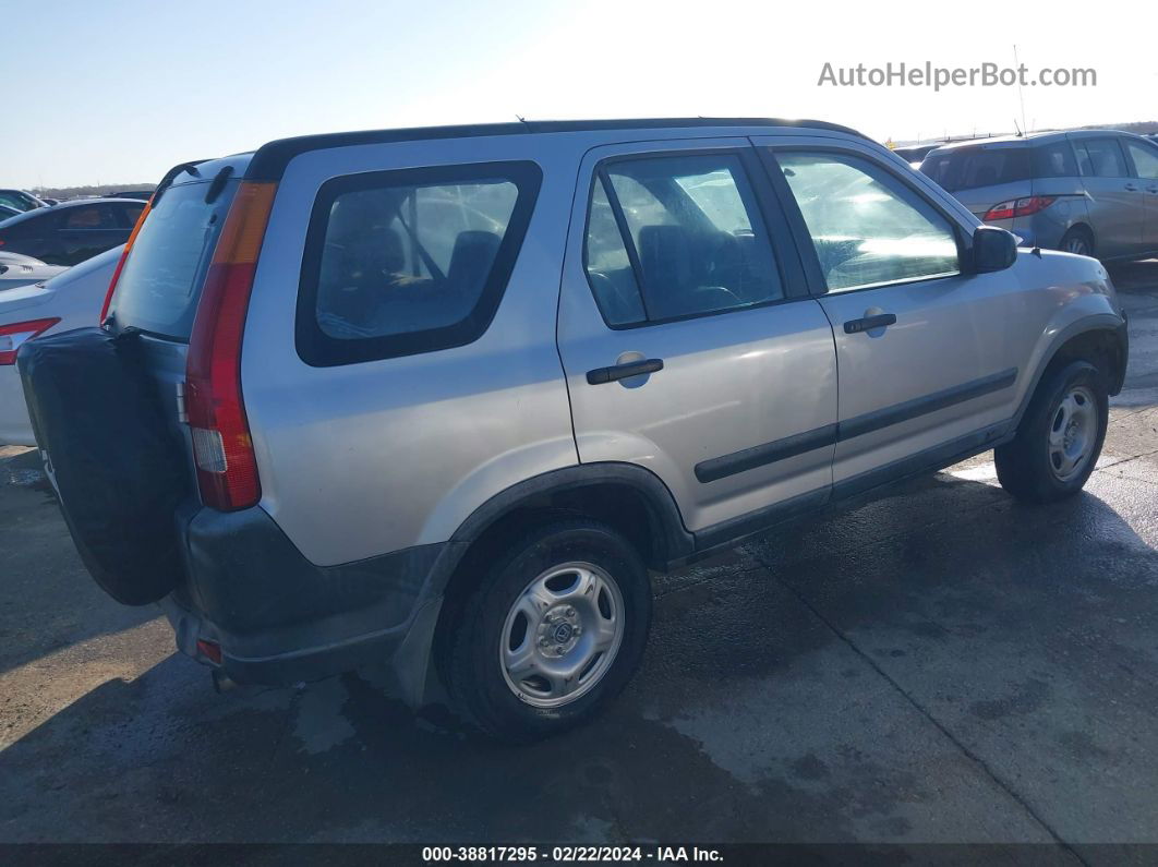 2004 Honda Cr-v Lx Silver vin: JHLRD68504C012154