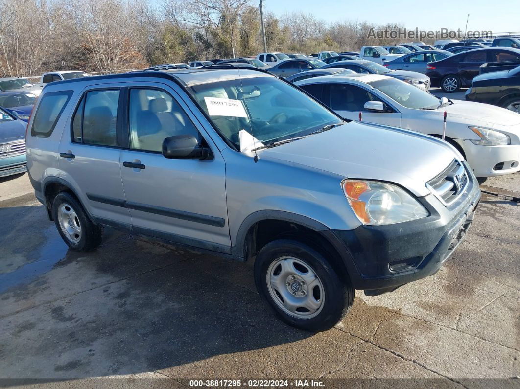 2004 Honda Cr-v Lx Silver vin: JHLRD68504C012154