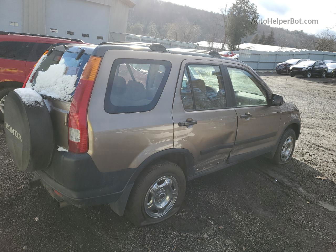 2004 Honda Cr-v Lx Brown vin: JHLRD77574C045630