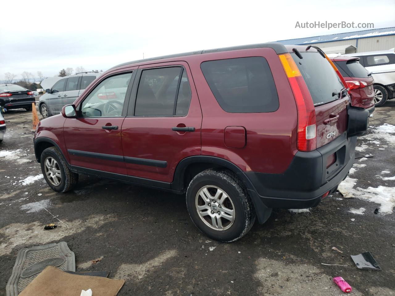 2004 Honda Cr-v Ex Burgundy vin: JHLRD77864C015318