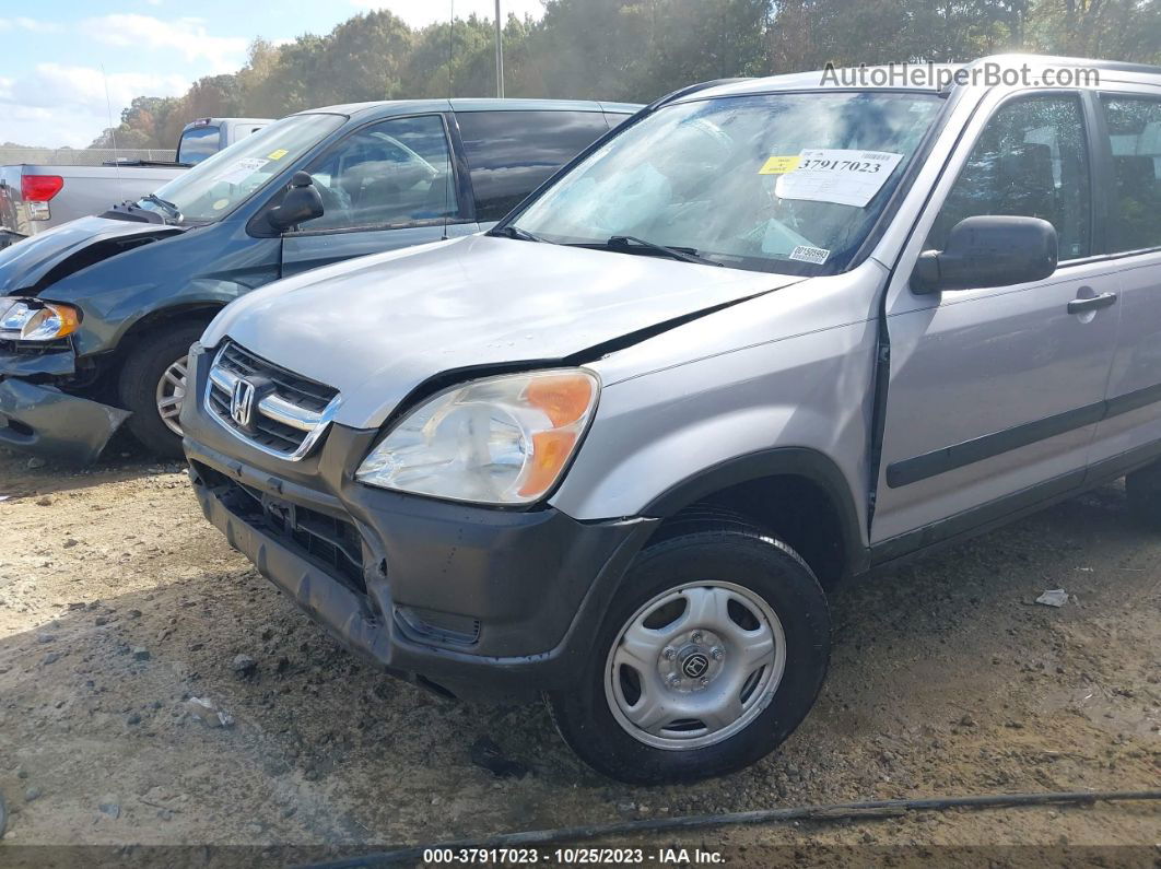 2004 Honda Cr-v Lx Silver vin: JHLRD78404C032403