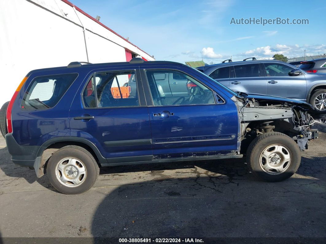 2004 Honda Cr-v Lx Blue vin: JHLRD78424C026151