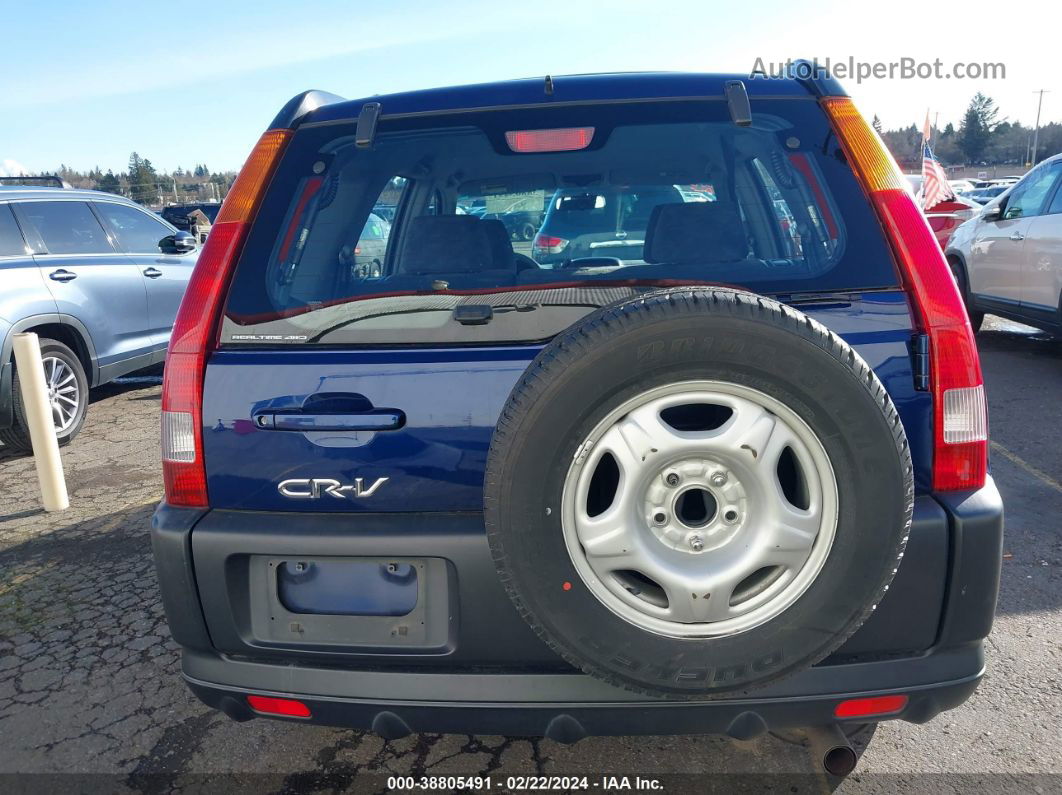 2004 Honda Cr-v Lx Blue vin: JHLRD78424C026151