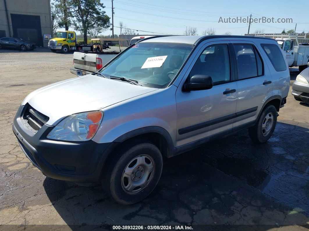 2004 Honda Cr-v Lx Silver vin: JHLRD78434C034372