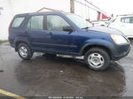 2004 Honda Cr-v Lx Blue vin: JHLRD78434C039619