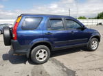 2004 Honda Cr-v Lx Blue vin: JHLRD78434C054976