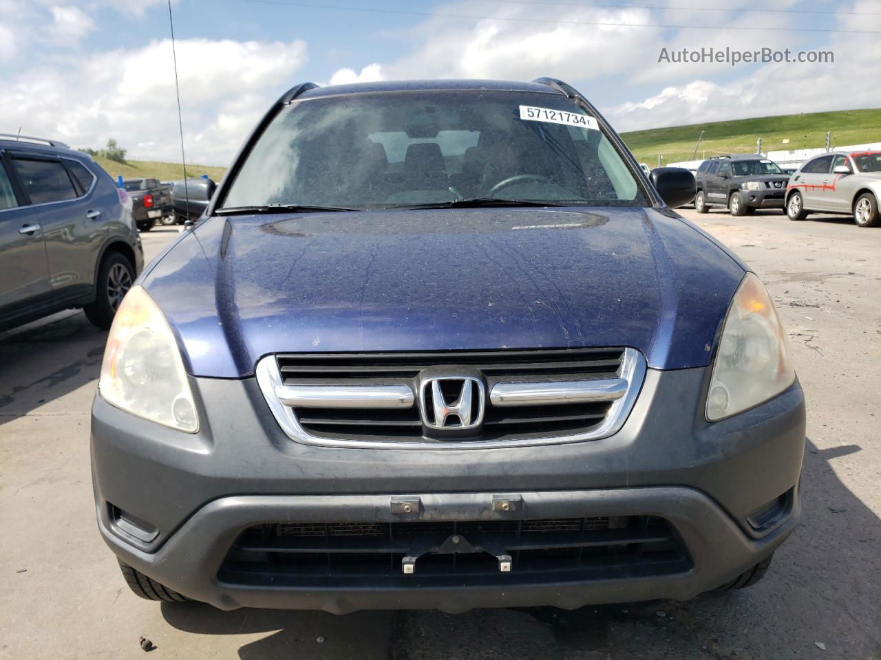 2004 Honda Cr-v Lx Синий vin: JHLRD78434C054976