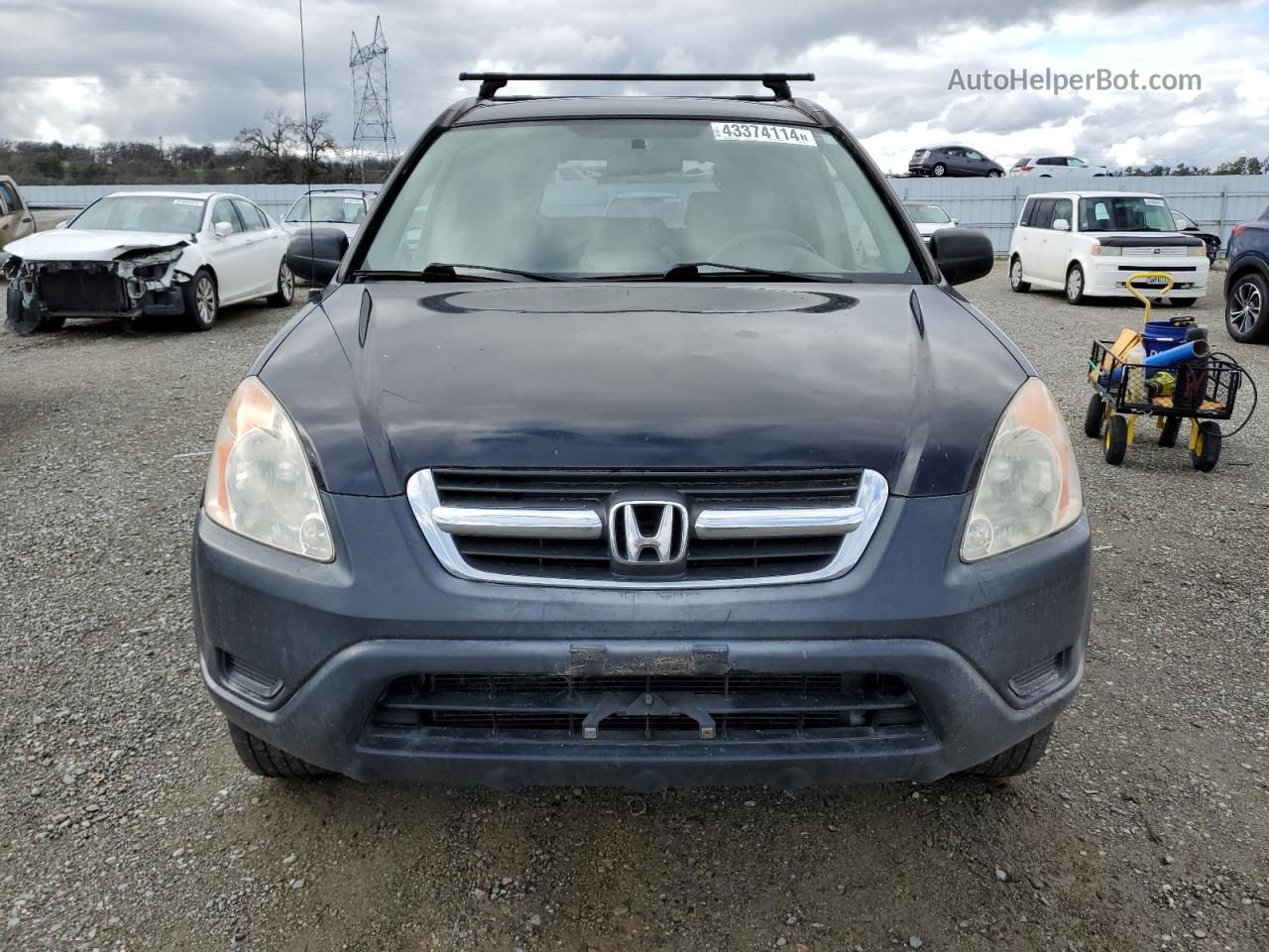 2004 Honda Cr-v Lx Black vin: JHLRD78474C044869