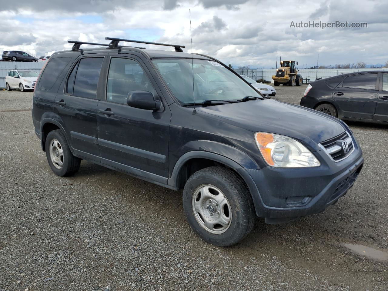 2004 Honda Cr-v Lx Black vin: JHLRD78474C044869