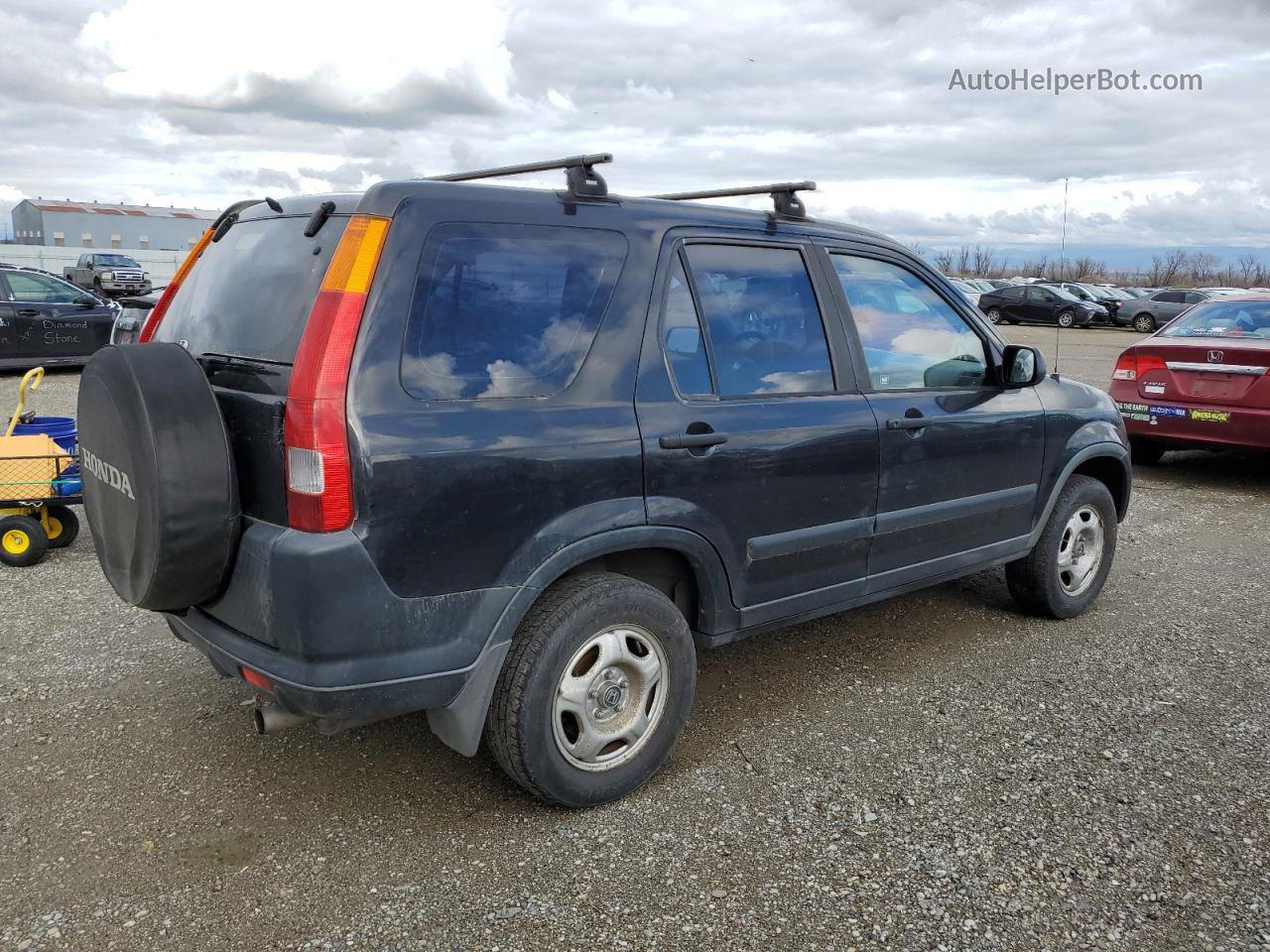 2004 Honda Cr-v Lx Black vin: JHLRD78474C044869