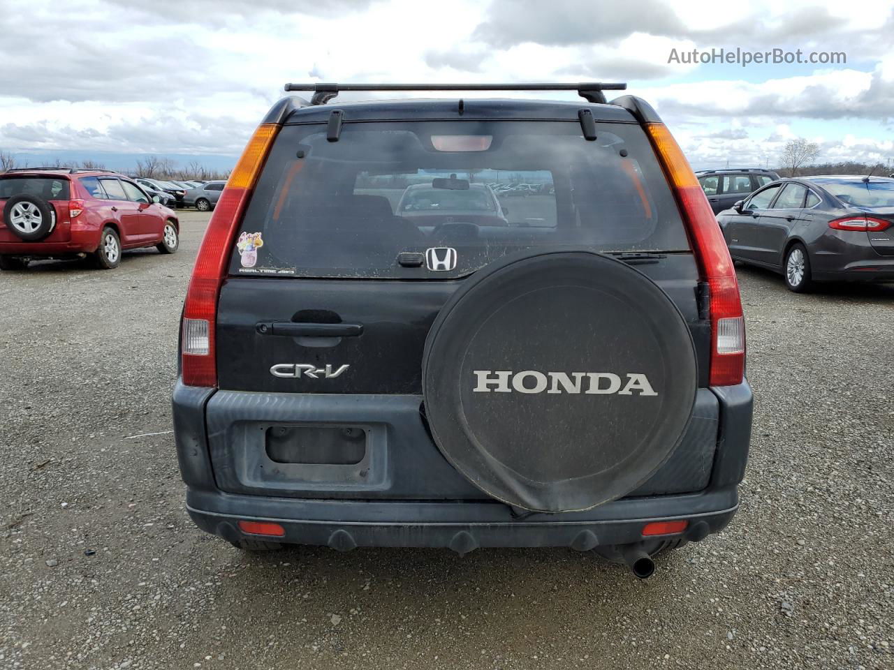 2004 Honda Cr-v Lx Black vin: JHLRD78474C044869