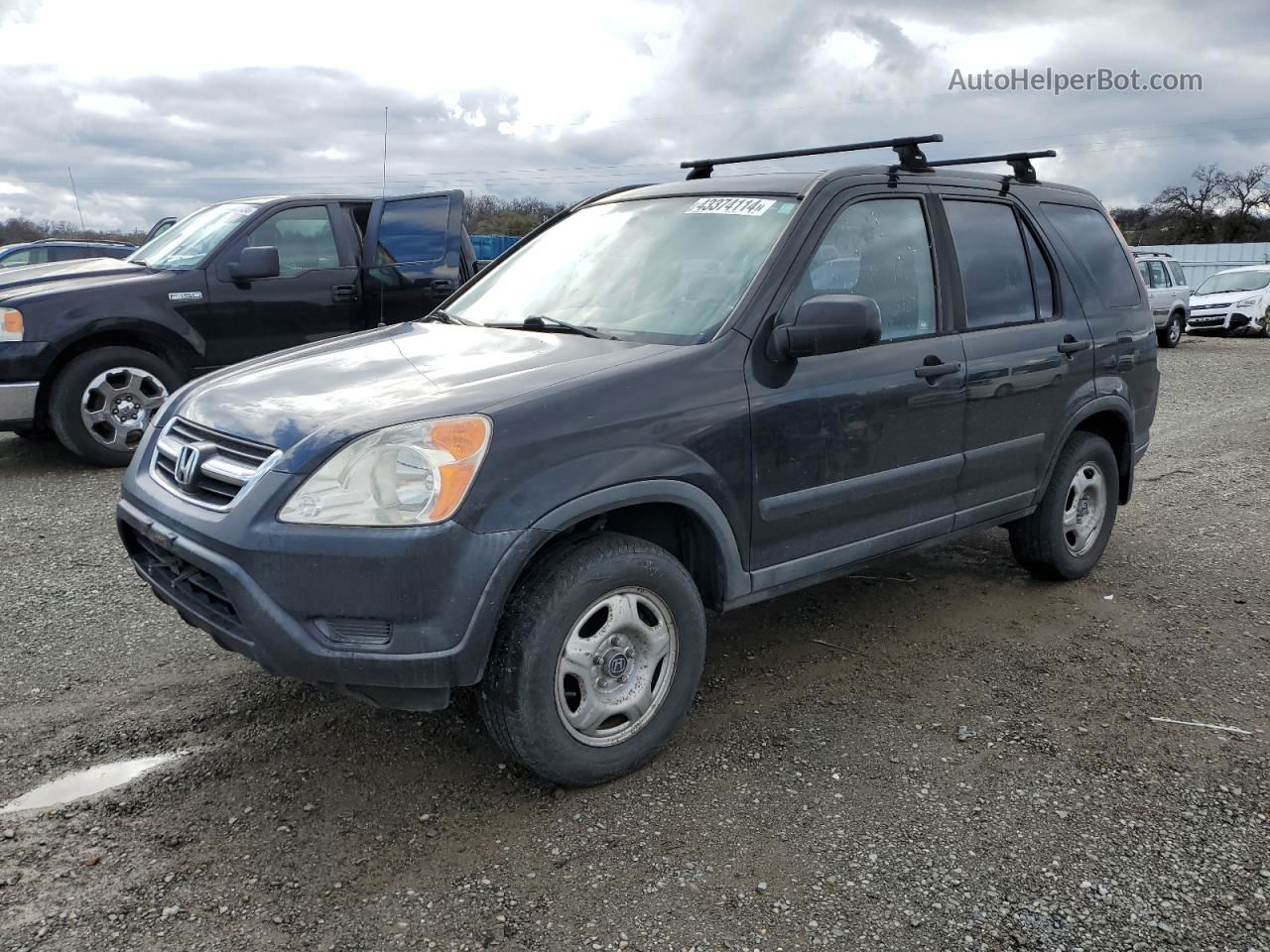 2004 Honda Cr-v Lx Black vin: JHLRD78474C044869