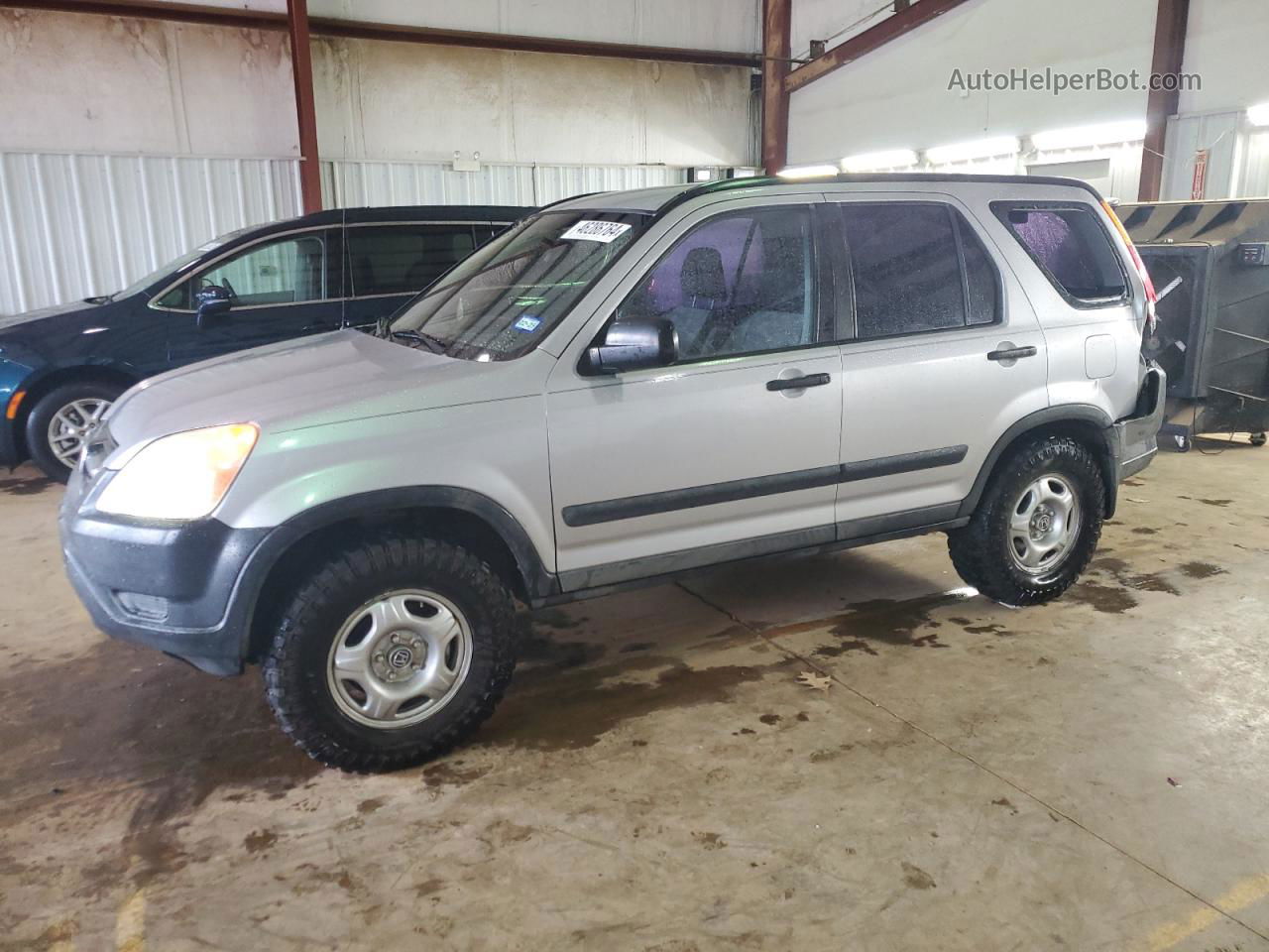 2004 Honda Cr-v Lx Silver vin: JHLRD78494C000162