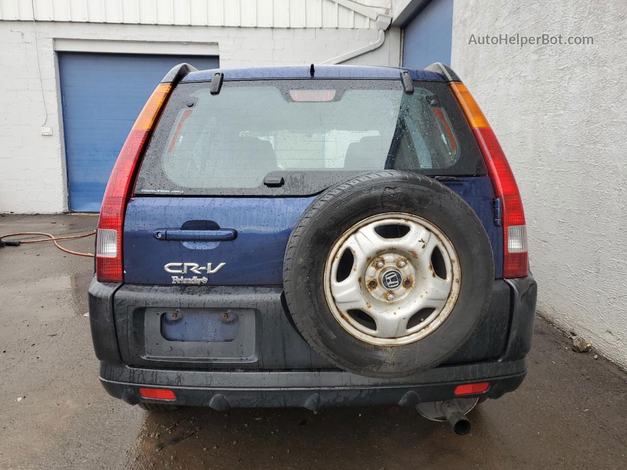 2004 Honda Cr-v Lx Blue vin: JHLRD78494C029869