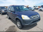 2004 Honda Cr-v Lx Blue vin: JHLRD78504C039909