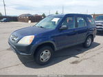 2004 Honda Cr-v Lx Blue vin: JHLRD78504C039909