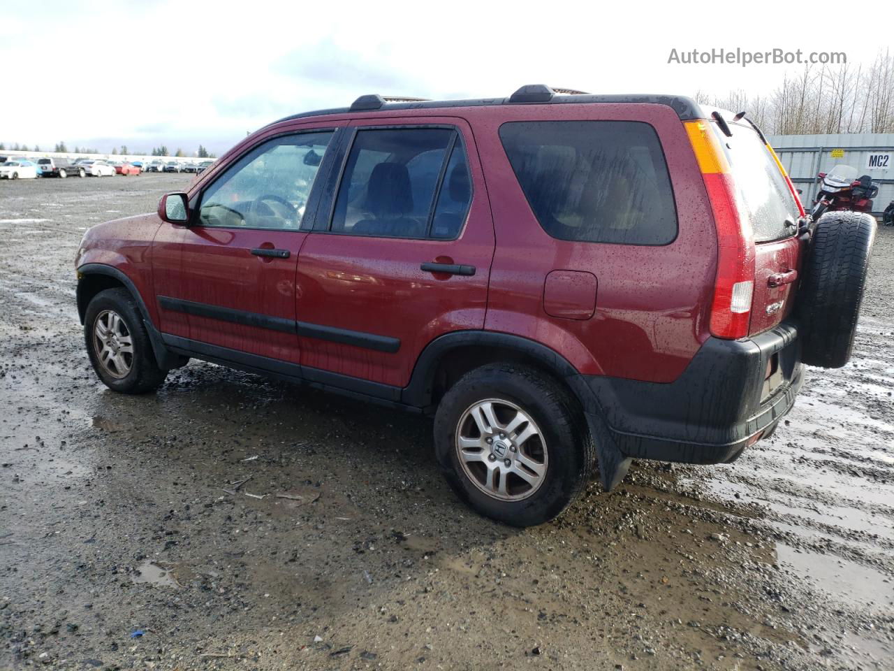 2004 Honda Cr-v Ex Red vin: JHLRD78814C005360