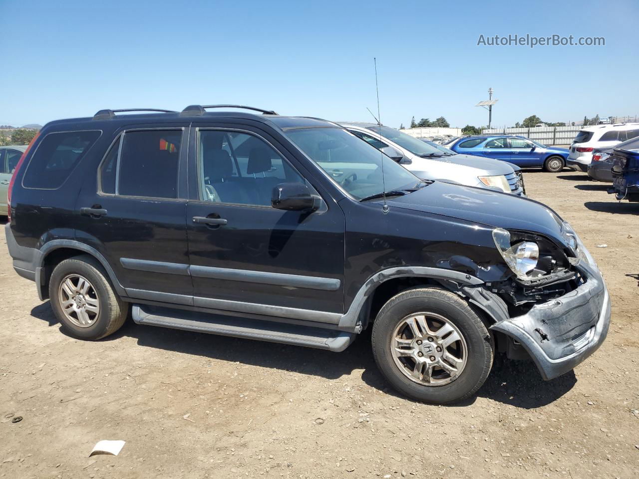 2004 Honda Cr-v Ex Black vin: JHLRD78814C033918