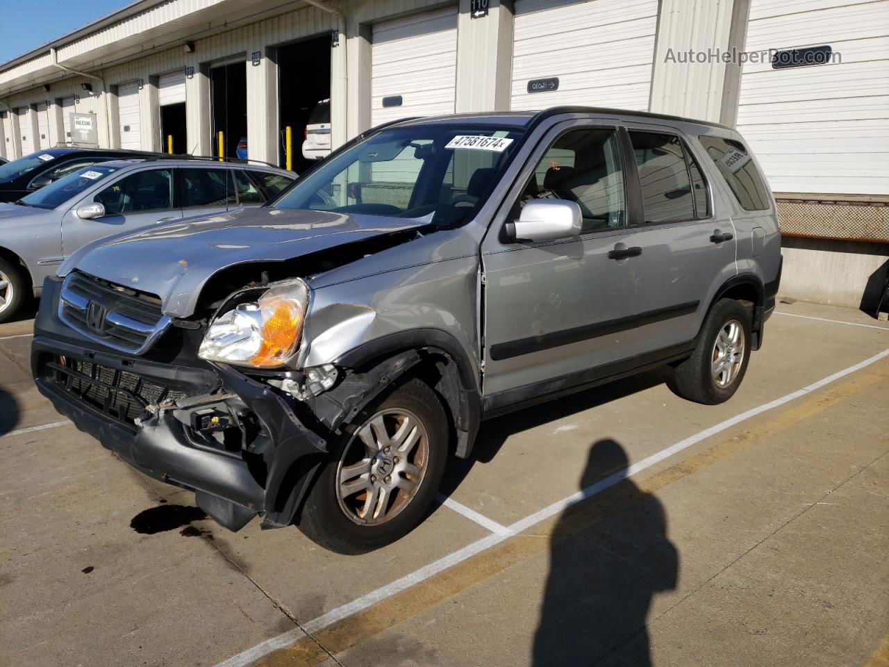 2004 Honda Cr-v Ex Silver vin: JHLRD78814C034535