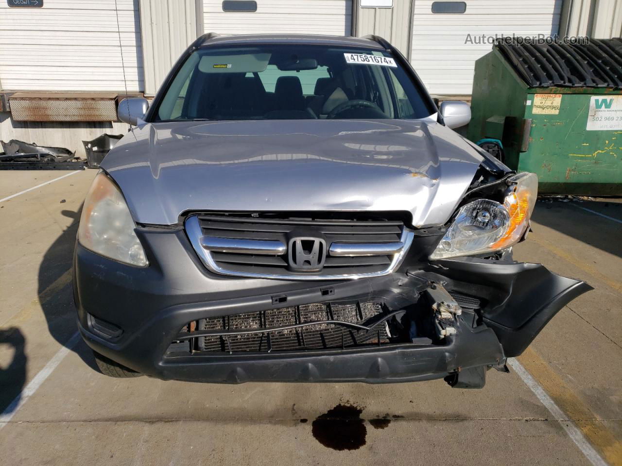 2004 Honda Cr-v Ex Silver vin: JHLRD78814C034535