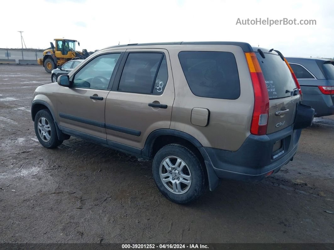 2004 Honda Cr-v Ex Brown vin: JHLRD78814C043395