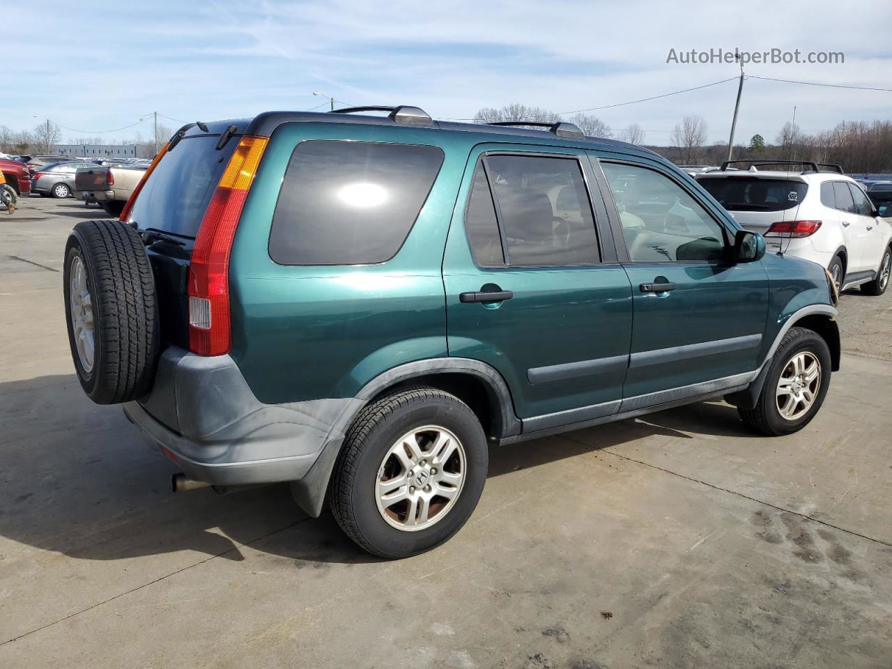 2004 Honda Cr-v Ex Green vin: JHLRD78814C050234