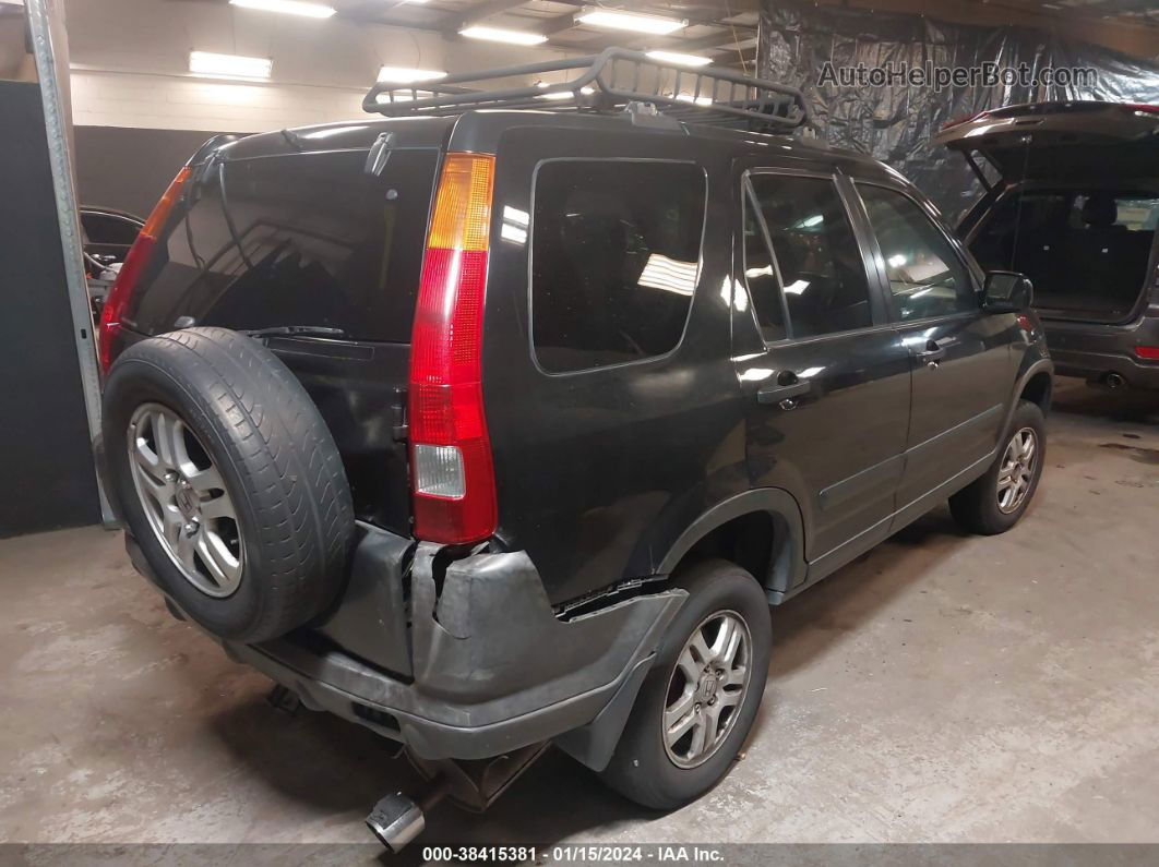 2004 Honda Cr-v Ex Black vin: JHLRD78824C023057