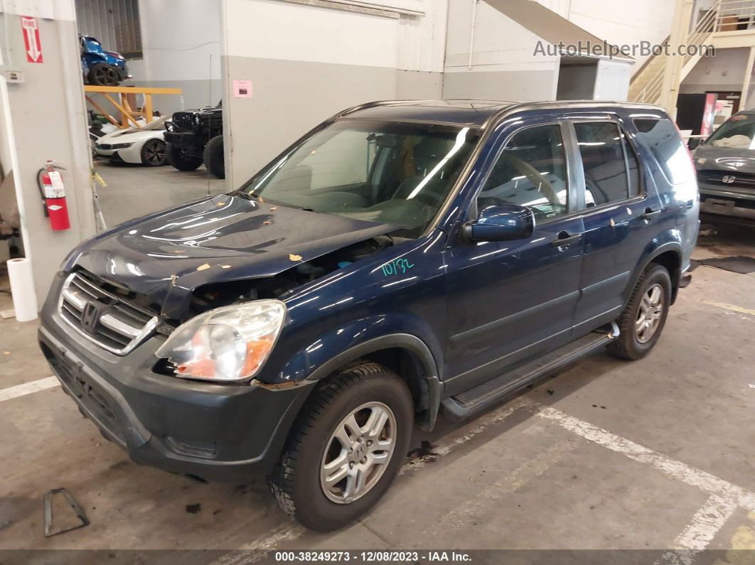 2004 Honda Cr-v Ex Синий vin: JHLRD78834C025626