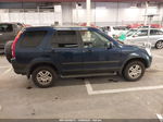 2004 Honda Cr-v Ex Blue vin: JHLRD78834C025626