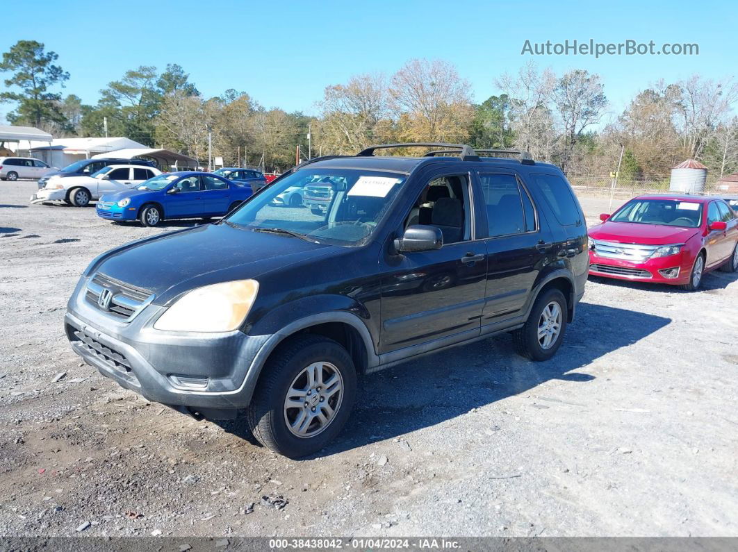 2004 Honda Cr-v Ex Black vin: JHLRD78834C040658