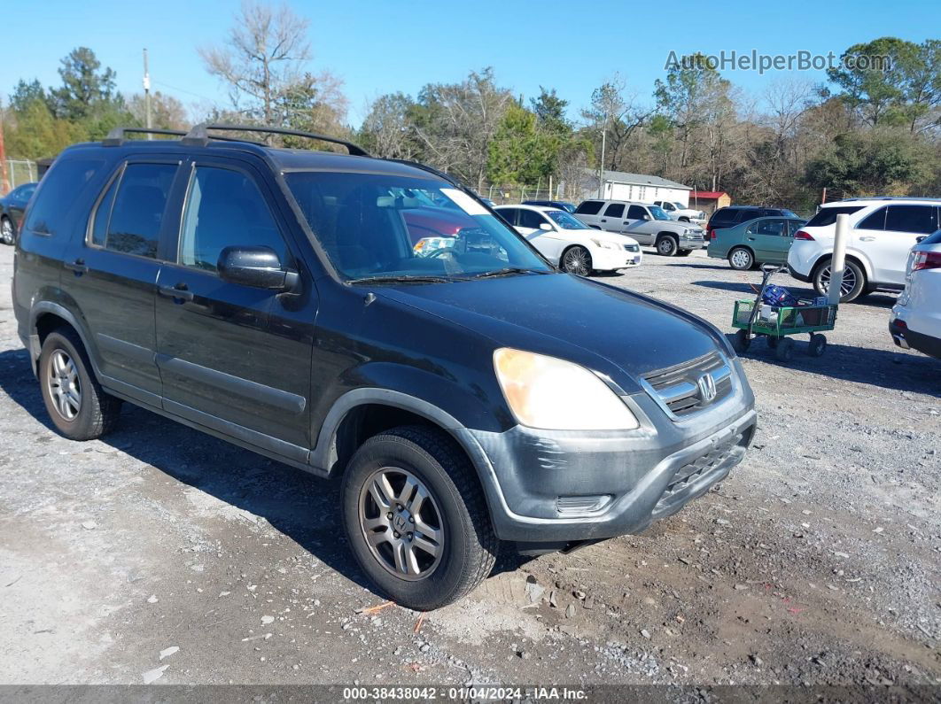 2004 Honda Cr-v Ex Black vin: JHLRD78834C040658