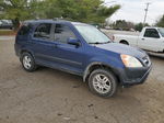 2004 Honda Cr-v Ex Blue vin: JHLRD78834C041146