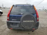 2004 Honda Cr-v Ex Синий vin: JHLRD78834C041146