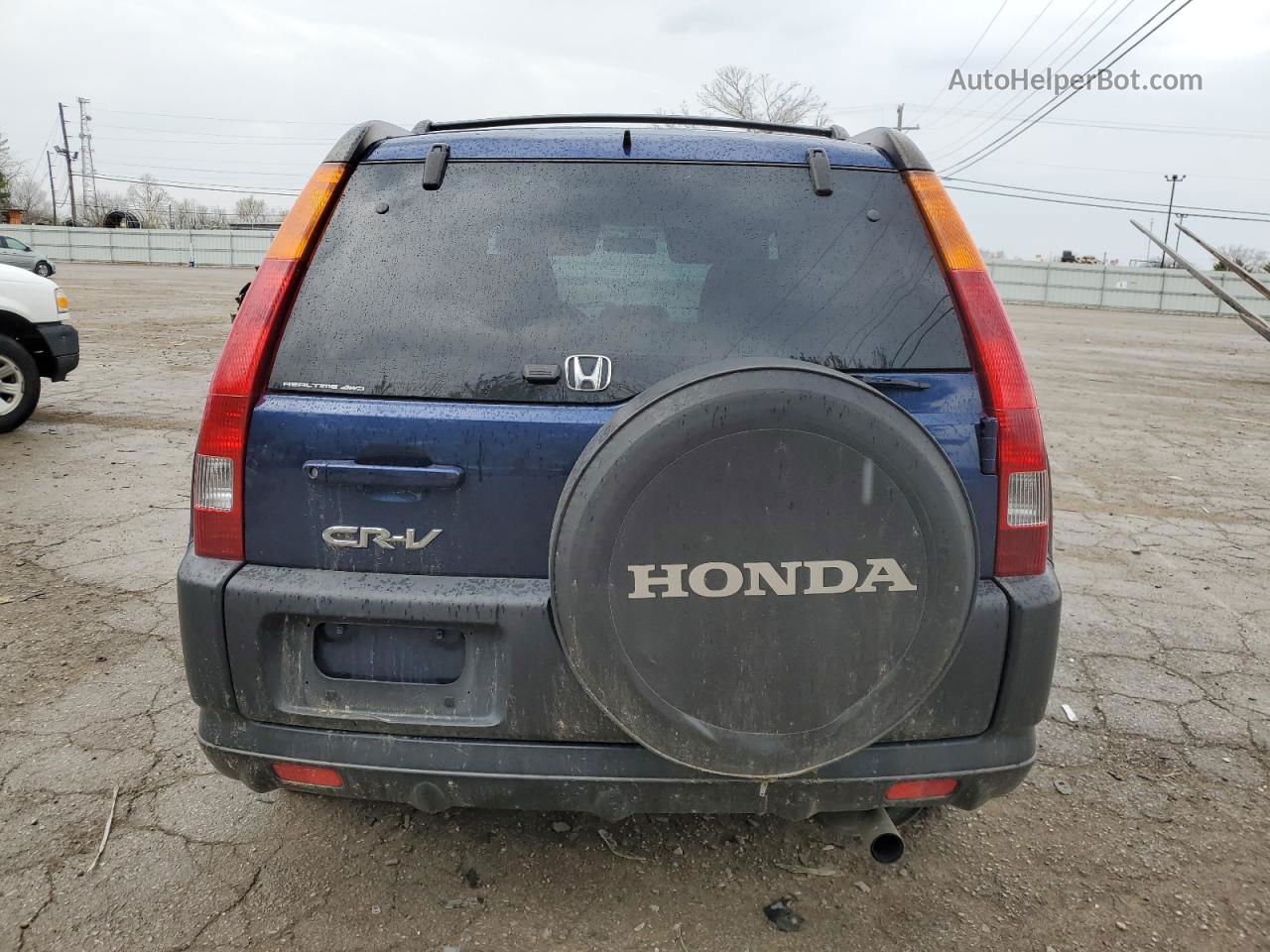 2004 Honda Cr-v Ex Blue vin: JHLRD78834C041146