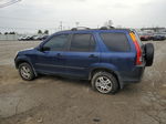 2004 Honda Cr-v Ex Blue vin: JHLRD78834C041146