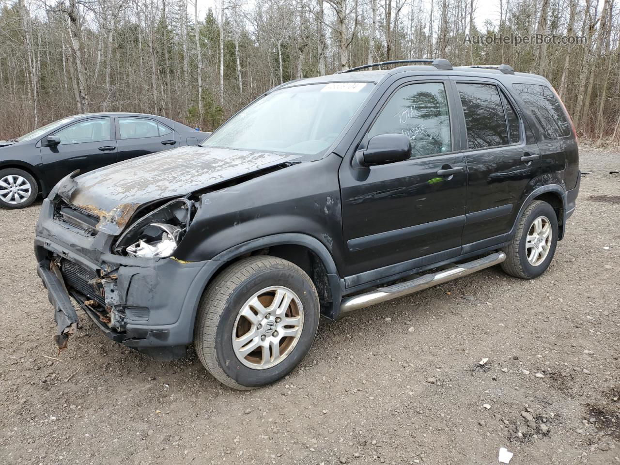 2004 Honda Cr-v Ex Black vin: JHLRD78834C812298