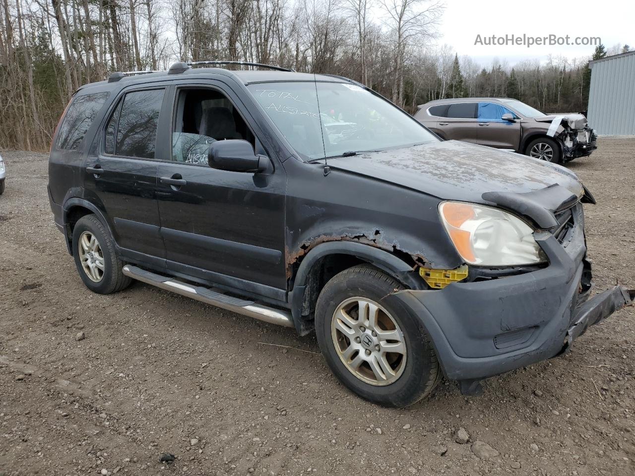 2004 Honda Cr-v Ex Black vin: JHLRD78834C812298