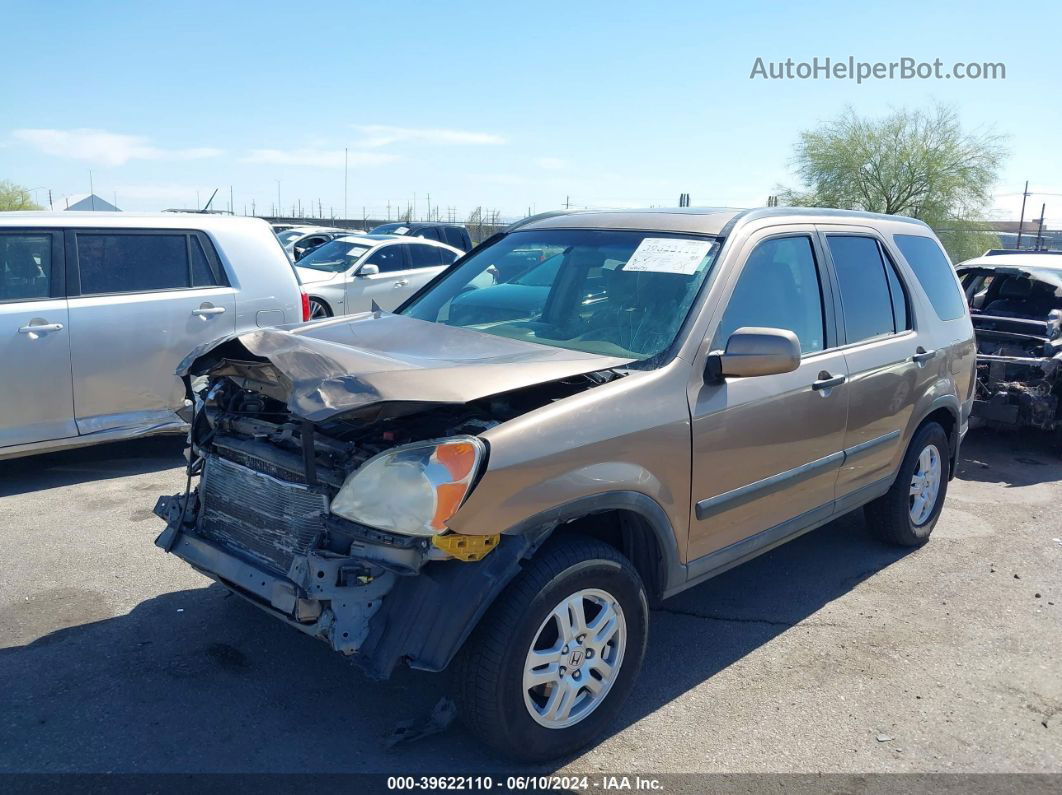 2004 Honda Cr-v Ex Brown vin: JHLRD78844C004882