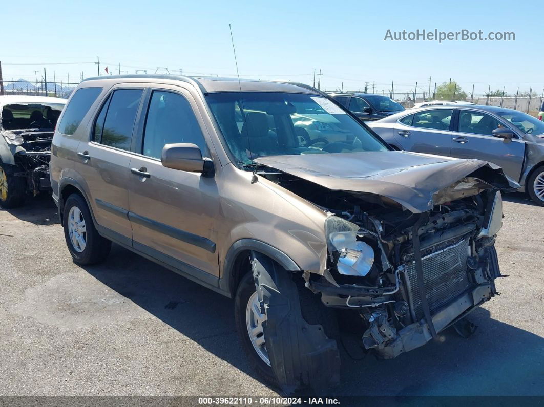 2004 Honda Cr-v Ex Brown vin: JHLRD78844C004882