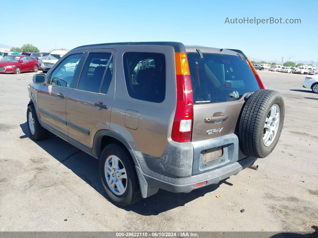 2004 Honda Cr-v Ex Brown vin: JHLRD78844C004882