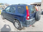 2004 Honda Cr-v Ex Blue vin: JHLRD78844C005725