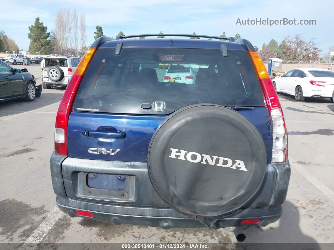 2004 Honda Cr-v Ex Blue vin: JHLRD78844C005725