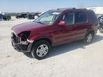 2004 Honda Cr-v Ex Red vin: JHLRD78844C014764