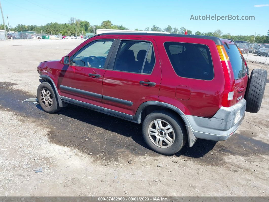 2004 Honda Cr-v Ex Red vin: JHLRD78854C011890