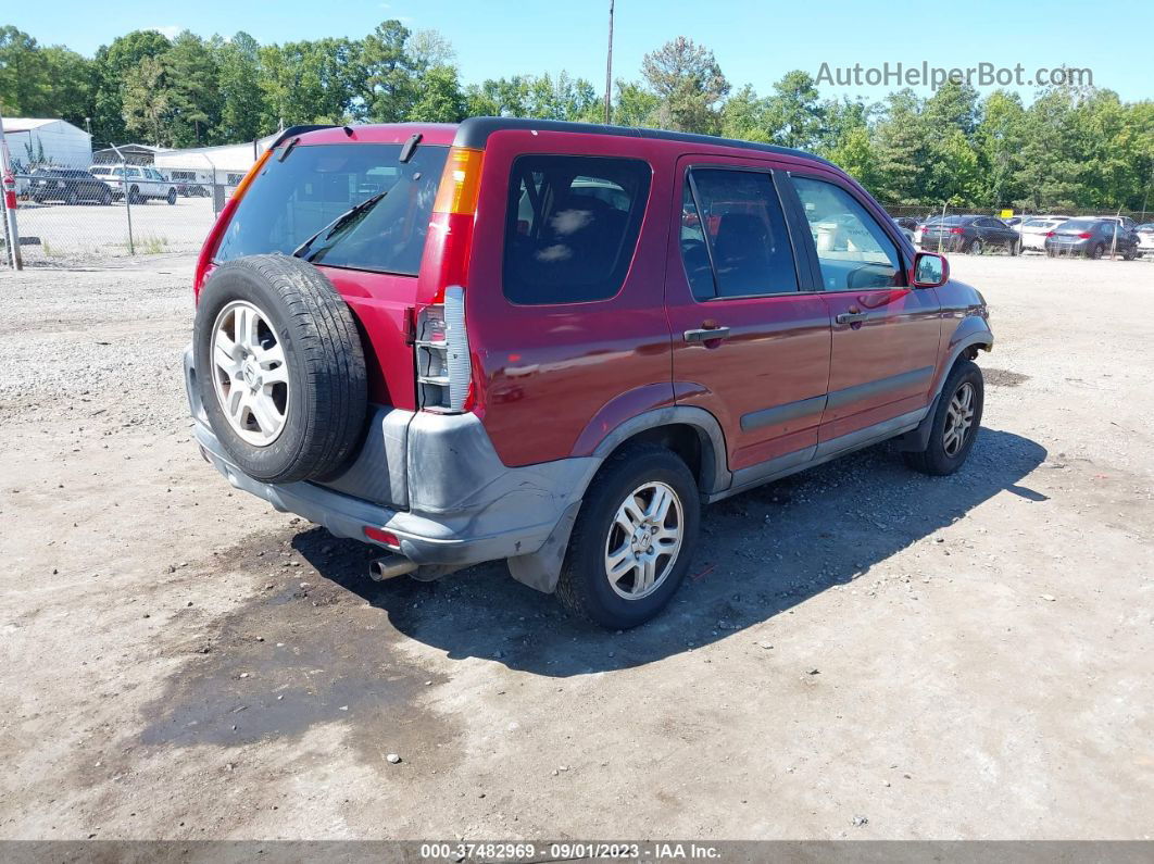 2004 Honda Cr-v Ex Red vin: JHLRD78854C011890