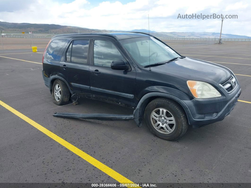 2004 Honda Cr-v Ex Black vin: JHLRD78854C015437