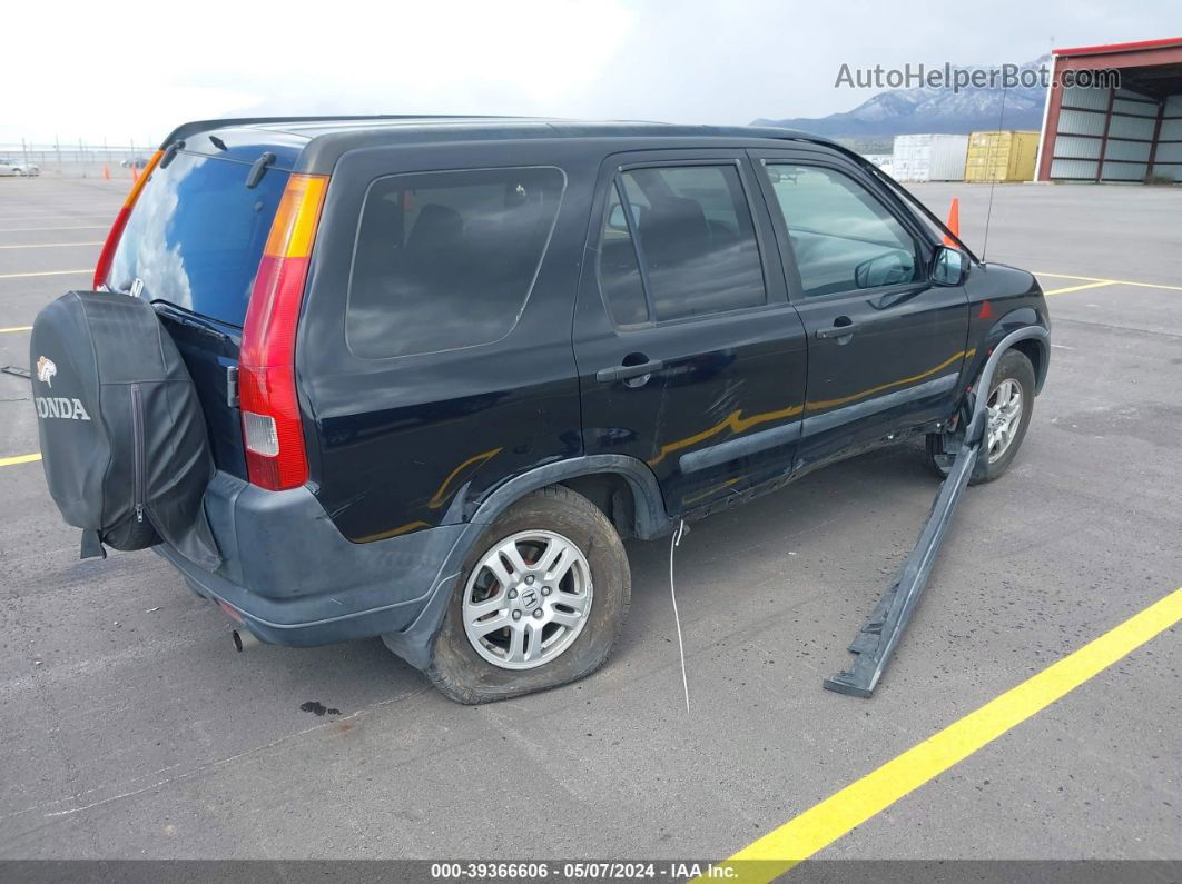 2004 Honda Cr-v Ex Black vin: JHLRD78854C015437