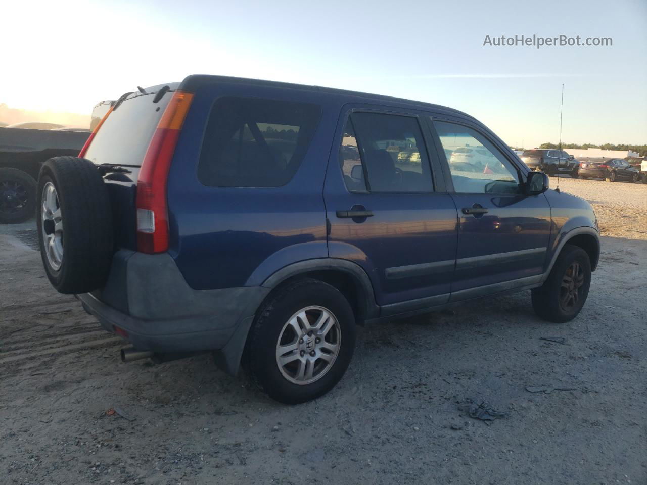 2004 Honda Cr-v Ex Blue vin: JHLRD78854C016474