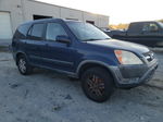 2004 Honda Cr-v Ex Blue vin: JHLRD78854C016474